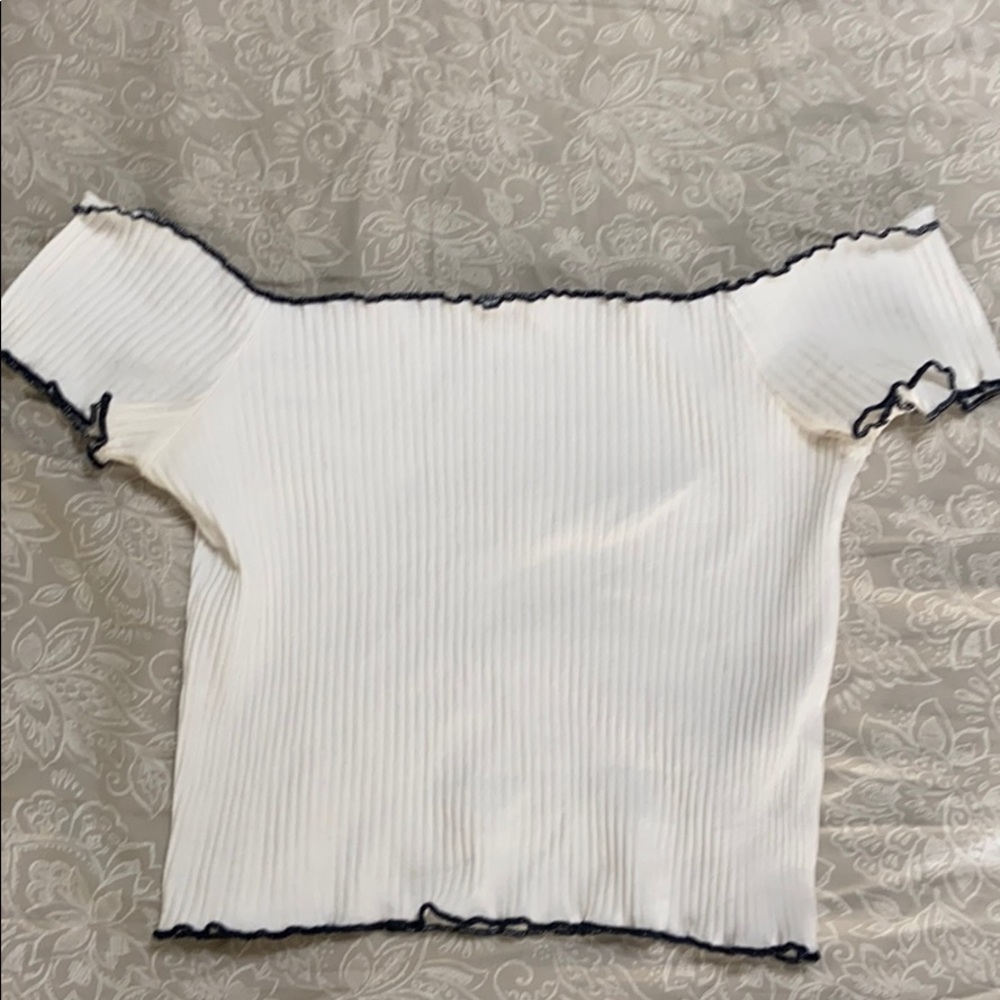 Off the shoulder crop top
